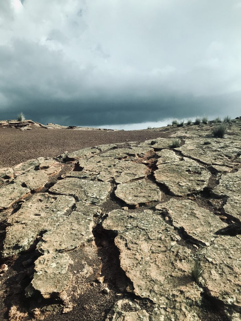 Des couches de laves craquelées du PArc National de Timanfaya