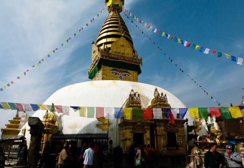 Le stupa de Swayambhunath !